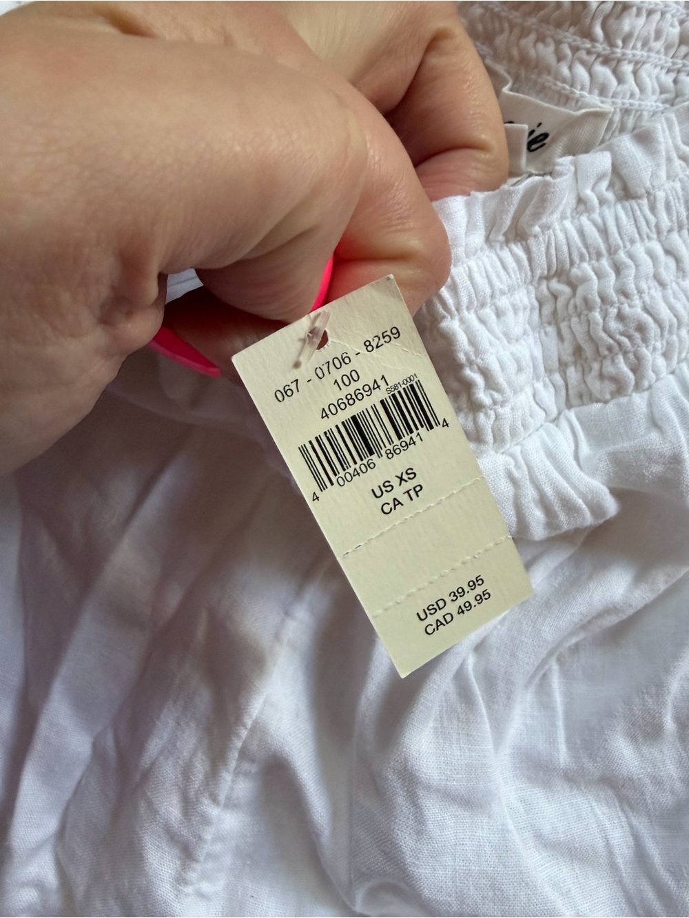 Aerie pull on white shorts size XS - Picture 3 of 6